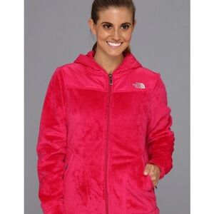 The North Face Pink Fleece Hoodie Jacket